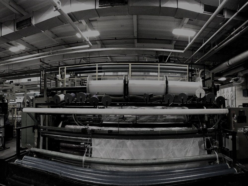 Production machinery inside a CFW building