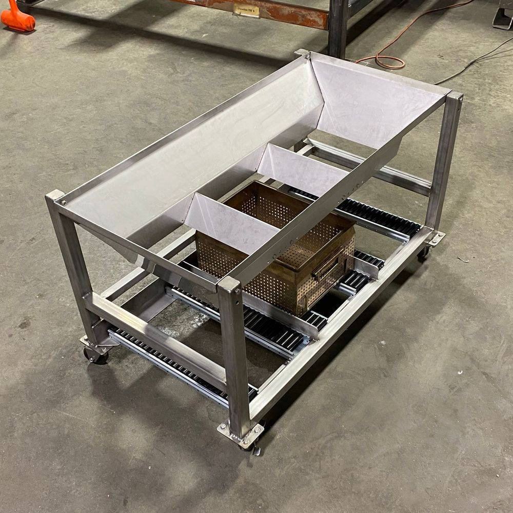 Custom stainless cart