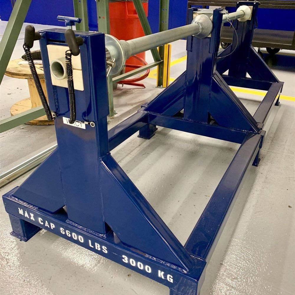 Heavy-duty spool stand, 5,000 lb capacity