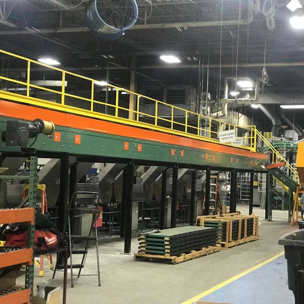 Catwalk, mezzanine and handrail